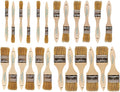 Pro Grade - Chip Brush – Paint Brush Set – 24 Pack - Natural China Bristle Paintbrush Set for Art, Craft, Epoxy, Varnish, Resin, Stain, Glue, Gesso, Primer, Acrylic and Oil Paint