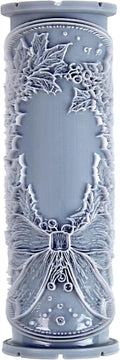 Wreath Clay Texture Roller (4") - Christmas Set #01 - Embossing Pattern Roller for Polymer & Ceramic Clay, Pottery & Crafts