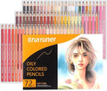 LBW 72 Skin Tone Colored Pencils for Adult Coloring Pencils, Oil Based Soft Core Professional Color Pencils Set for Artists Beginners Drawing Coloring Sketching Blending