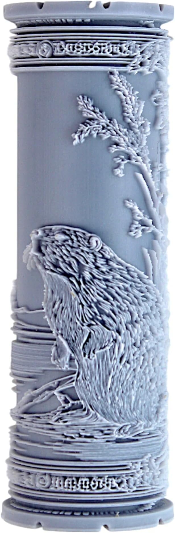 Beaver Clay Texture Roller (4") - Freshwater Set #01 - Embossing Pattern Roller for Polymer & Ceramic Clay, Pottery & Crafts