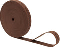 Mandala Crafts 0.5 Inch Elastic Silicone Gripper Tape for Clothing - 10 Yds Dotted Non Slip Elastic Band for Sewing - Brown Silicone Flat Fabric Stretchy Ribbon Straps