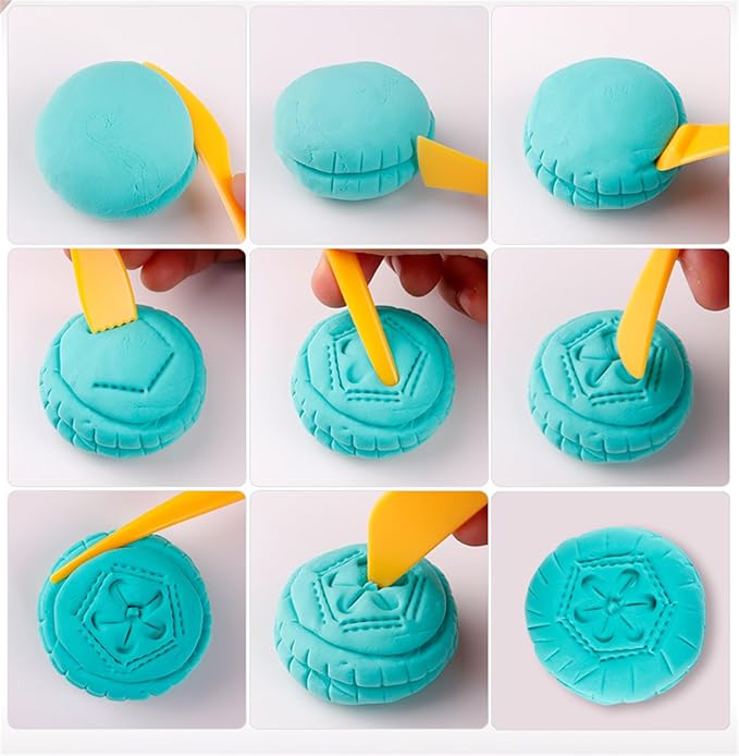 YYaaloa 14pcs Set Plastic Crafts Clay Modeling Tool Pottery Carving Tools for Shaping and Sculpting for Ceramics Clay Pottery (Plastic Knife-14pcs)