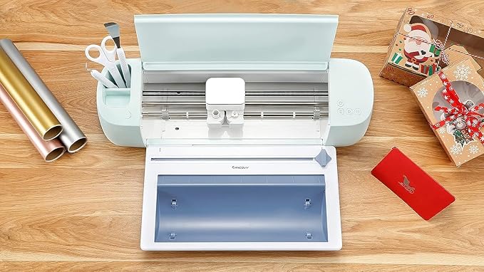 RANCOVY Vinyl Roll Holder with Trimmer for Cricut Maker 3 and Cricut Explore 3, Perfect for Clean Precise Cuts of Smart Vinyls and Heat Transfer Vinyl Iron On