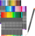 Vanstek 46 Pack Journal Planner Colored Pens, Fineliner Pens for Journaling, Writing Coloring Drawing, Note Taking, Calendar, Planner, Art Office School Gift Supplies