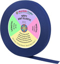 Mandala Crafts Wide 1/2 Inch Navy Elastic Bands Spool for Pants Waistbands Sewing and DIY Crafts, 88 YD Stretchy Flat Fabric Strap Knit Elastic Band for Wig
