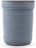 Mandala Crafts 55 Yards 5/8 Inch Dim Gray Double Fold Bias Tape for Sewing - Bias Binding Tape for Quilting Binding, Hemming, Seam, and Fabric Piping