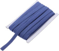 MECCANIXITY 1/2 Inch Double Fold Bias Tape Continuous Bulk Cotton Bias Tape for Sewing Seaming Quilting Hemming Binding Crafts (Medium Blue 25 Yards)