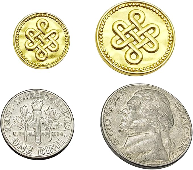 14 Pieces Matte Gold Metal Blazer Button Set 15mm 20mm for Blazers, Suits, Sport Coats, Sewing, Uniform, Jackets (MBM39)