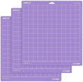 AIRCUT Strong Grip Cutting mat for Cricut Maker 3/Maker 4/Maker/Explore 3/4/Air 2/Air/One(12x12 Inch, 3 Mats) Strong Adhesive Sticky Purple Quilting Cricket Cutting Mats Replacement Accessories