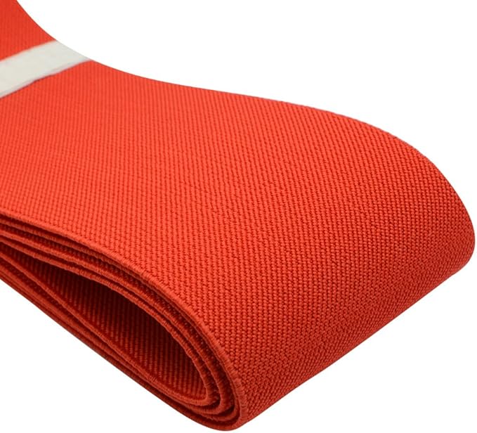Strapcrafts 3-Inch Wide by 2-Yard Colored Woven Elastic Band,Red13030