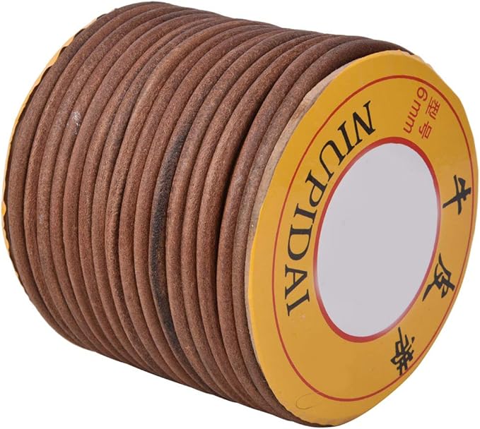 Sewing Machine Leather Belt Sewing Machine Cowhide Belting Multi Function Cowhide Belt Treadle Sewing Machine Belting(6mm)