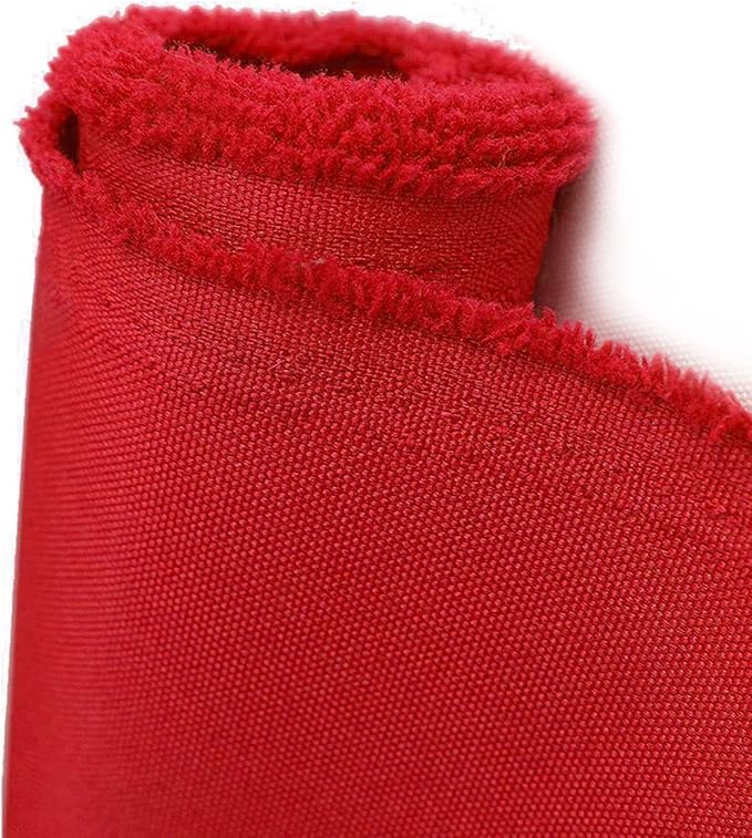 Waterproof Canvas Fabric by The Yard 600D Upholstery Cordura Fabric 58" Wide for Chairs Indoor Outdoor Water Resistant Canvas Polyester Material Sewing DIY Cloth, 3 Yards Red