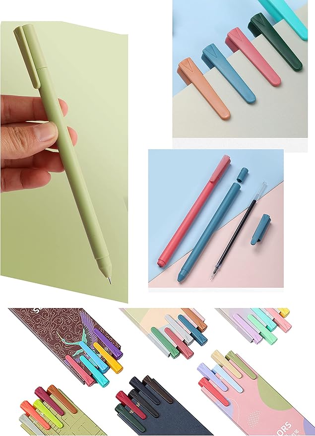 YYaaloa 30 Colors Cute Pens Colorful Gel Ink Pen Fine Point Ink Pens For School Office Art Supplies Journaling, Drawing, Craft Doodling, and Notetaking (30 Assorted colors)