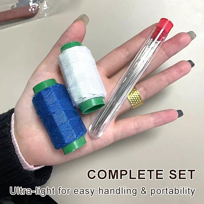 hhdatc 36PCS Sewing Kit Beginners Portable Steel Needle and Thread Set with Hand Repair Tools Embroidery Accessories Pins Steel Sewing Needles Kit for Home Travel & DIY Craft Projects