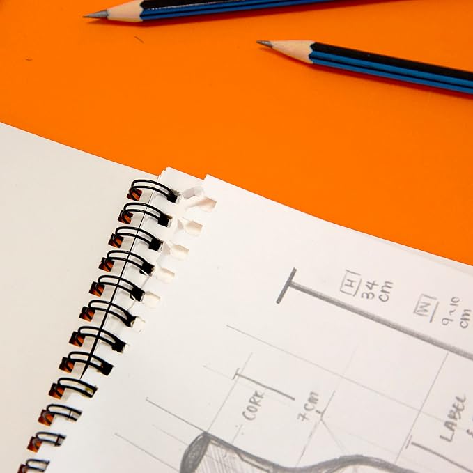 BAZIC Products Sketch Pad 30 Sheets 9" X 12", Top Bound Spiral Sketchbook Drawing Pads, Sketching Paper Coloring Book for Artist School, 48-Pack