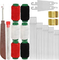 37PCS Big Eye Stainless Steel Sewing Needles Kit, Portable Hand Sewing Thread & Needle Set, DIY Craft Tool Kit Suitable for Beginners and Everyday Use
