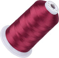 Simthread 5500Yds Embroidery Thread, 5000M High-Yardage 40WT 100% Polyester Thread – 170+ Vivid Colors, High-Speed Rated – Compatible with Brother, Singer, Janome & More - Dark Fuchsia 107