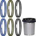 Gallon Trash Can Rubber Bands (Set of 6), Elastic Garbage Bin Straps, Secure Liners for Kitchen, Bathroom, Outdoor & Multi-Purpose Use – Durable (Small(13-30 Gallon))