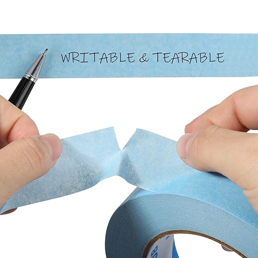 Light Blue Painters Tape,0.7" x 60 Yards x 3 Rolls (180 Yards Total) - Medium Adhesive Masking Tape for Painting,Labeling,DIY Crafting,Decoration and School Projects