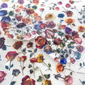 50PCS Vintage Dried Rose Stickers – Clear Waterproof Flower Botanical Scrapbook Stickers for Journaling, Crafting, Aesthetic Floral Decals for Laptops, Notebooks, Cards, Gifts