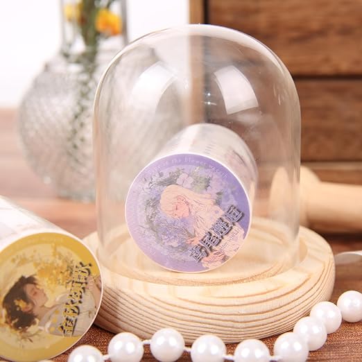 Alideco 6pcs Decorative Adhesive Tapes Fresh Literary Girl Botanical Flower Landscape PET Tape Great for Bullet Journal Supplies, Arts, Scrapbook, DIY Crafts, Planners (huahuanzhongdeshipian)