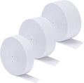 3 Rolls Sewing Stretch Elastic Band Spool, 3/5, 1, 1-1/2 Inch in Width, 5.5 Yards/Roll (White)