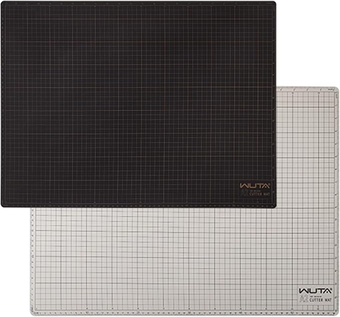 WUTA Self Healing Sewing Mat, PVC Cutting Mat A2 Double Sided Cutting Board for Sewing, Craft, Quilting, Fabric, Scrapbooking Project（23.6" x 17.7")