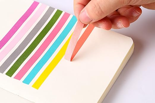 40 Rolls Washi Tape Set, Decorative Masking DIY Plain Washi Tapes for Children and Gifts Warpping (MIX)