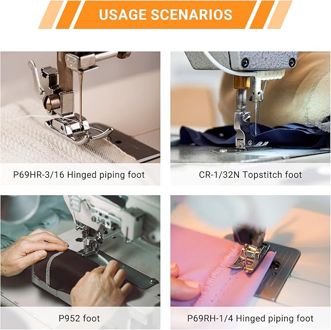 Sewing Presser Foot Set 25Pcs, Sewing Machine Presser Feet Kit Accessories for JUKI DDL-5550 8500 8700 9000 Industrial Professional Domestic Sewing Machine