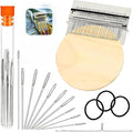 Knitting Kit for Beginners, Portable Patch Darning Kit, Patchwork Weaving Tool Set for Quickly Sewing Repair, Sewing (28 Hooks)