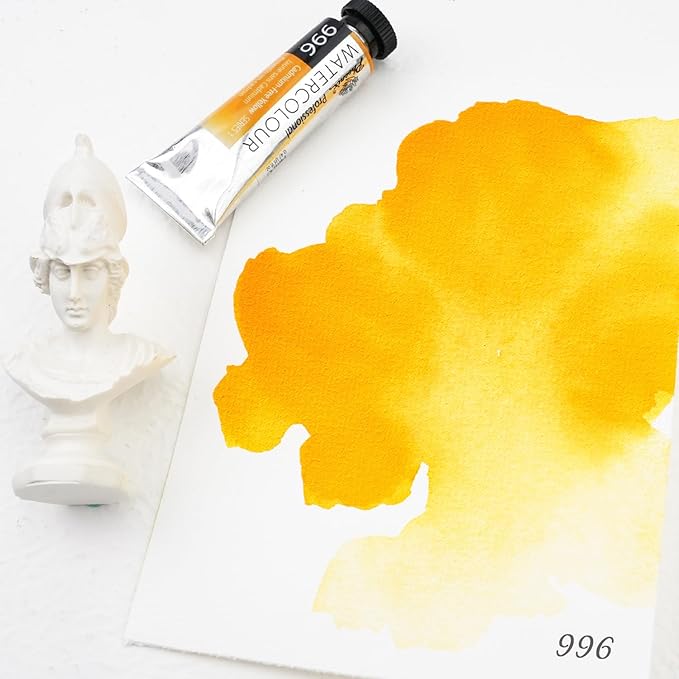 PHOENIX Professional Watercolor Paint Single Tube - 0.47 Fl Oz / 14ml - Cadmium-Free Yellow