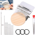 PatchMaker 2.0 Kit, Small Loom Speedweve Type Weave Tool, Knitting Kit Mini Portable Patch Darning Looms for Quickly Sewing Repair, Sewing, Knitting Kit for Beginners (14 Hooks)