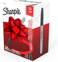 Sharpie Permanent Markers, Fine Point, Black, 40 Count - Quick Drying, Bulk Set for Classroom, Poster Boards, Office, Home, Teacher Supplies
