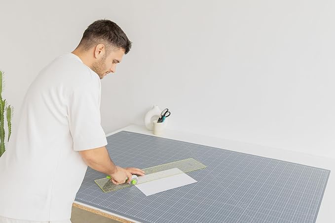 Elan Cutting Mat 36x60 Gray, Extra Large Self Healing Cutting Mat 36 x 60 Inch, 5-Ply Craft Board Gray, Hobby Board for Sewing and Quilting