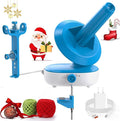 Caydo Electric Yarn Winder Pro, 10oz Large Automatic Ball Winder for Crocheting, Dual-Spring Strong Tension Stepless Speed Yarn Cake Roller Spinner, Ideal Present for Crochet Lovers(Blue)
