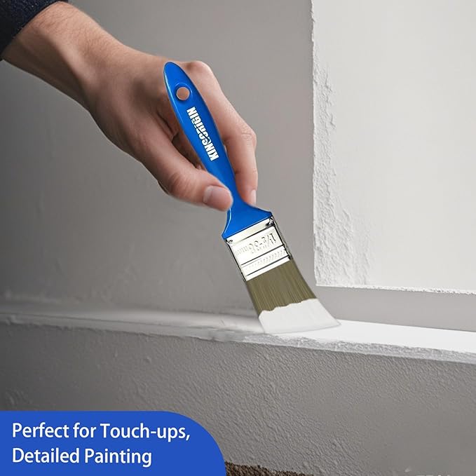 Paint Brush Set, 10 Pack Paint Brush, Chip Brush (0.5" 1" 1.5" 2" 2.5”), Small Paint Brushes Bulk, Paint Brushes for Walls and Home Decor
