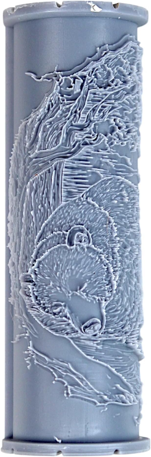 Hibernating Bear Clay Texture Roller (4") - Winter Set #01 - Embossing Pattern Roller for Polymer & Ceramic Clay, Pottery & Crafts