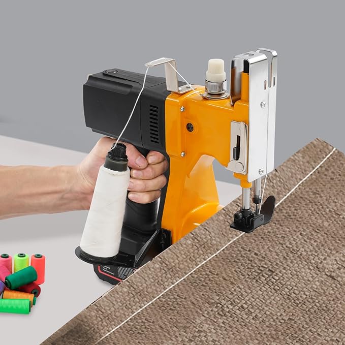 36V Bag Sewing Machine, Portable Bag Closer Machine, Cordless Bag Sewer, Automatic Thread Cutting Bag Closing Machine for Packing Bags