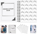GOONAVI 10 Sheets 240 PCS Shiny Silver Acid-Free Photo Corners Notebook, Self-Adhesive Photo Corners for DIY Photo Album Journal, Photo Corner Stickers for Trip Journal Memory Book