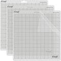 Ecraft StandardGrip Cutting Mat for Silhouette Cameo 5/4/3/2/1: 12X12inch Non-Slip Square Gridded Transparent Quilting Cut Mats Replacement Accessories for Silhouette Cameo.