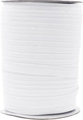 Mandala Crafts 55 Yards 1/2 Inch White Double Fold Bias Tape for Sewing - Bias Binding Tape for Quilting Binding, Hemming, Seam, and Fabric Piping