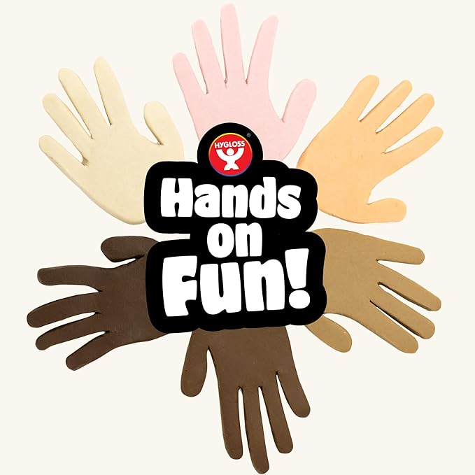Hygloss Play Modeling Dough for Kids – Multicultural Skin Tones – Safe & Non-Toxic Sensory Dough for Arts & Crafts – Play Clay for Toddler Activities, Preschool Classroom Must-Haves (5 lb, Ivory)
