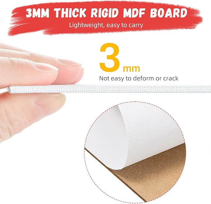 Simetufy 24 Pack Flat Canvas Boards for Painting 11x14 Inch Blank Canvas Panels, Gesso Primed Acid-Free 100% Cotton for Acrylics Oil Watercolor Tempera Paint