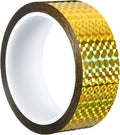 PATIKIL Prism Tape 1.4 Inch x 55 Yards, Holographic Metalized Reflective Adhesive for Detailing Accent Wall Decor Art, Gold