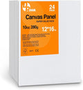 Canvas Boards for Painting 16x12 Inch, 24-Pack Bulk Canvas Value Pack - Art Supplies Blank Paint Canvas Panels for Acrylic, Oil, Watercolor, Tempera, Gouache
