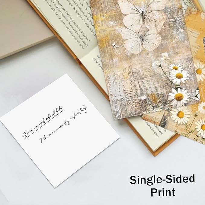 Scrapbook Paper,16 Sheets 4.1x5.8 Inch Yellow Butterfly Style Scrapbook Paper,Single-Sided Vibrant Origami Decoupage Papers for Diy Crafts, Card Making, Art Journaling