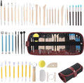 48PCS Pottery Tools for Sculpting Clay Tools Kit, Pottery Trimming Tool Sculpting Tool Set for Carving Modeling Ceramics Polymer Clay DIY Handcraft Beginners and Professionals