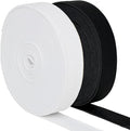 5/8 Inch Elastic Band, 2 Rolls, (Black 5Yard, White 5Yard)