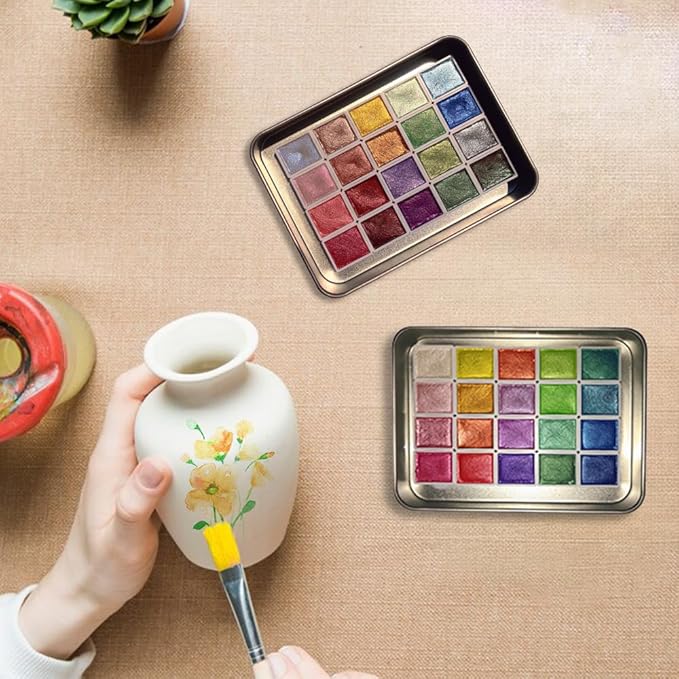 20 Colors Watercolor Painting Set, 2026 New Mini Forestry Shifting Watercolor Painting Set, Crafts Painting Supplies, Drawing Christmas Gifts for Teens Girls Boys Adults Artists (2.3ml fresh air)