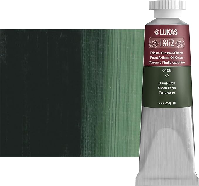 Lukas 1862 Oil 37 ml – Professional Quality Oil Colour Green Earth
